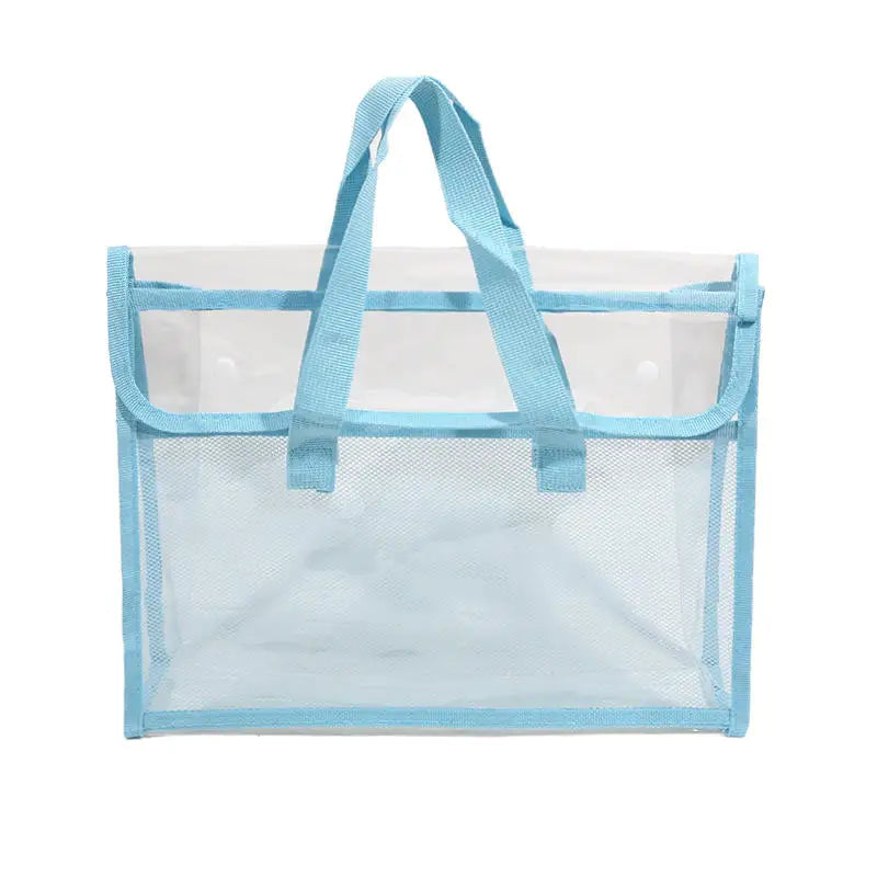 Transparent PVC Exam Bag - Large Capacity Waterproof Study Pouch for School Test Papers, Documents & Stationery Storage