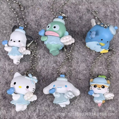 Sanrio Blind Box Anime Figure Pendant – Hello Kitty, Cinnamoroll & Pochacco Angel-Shaped Doll Model Kids Collectible Gift
