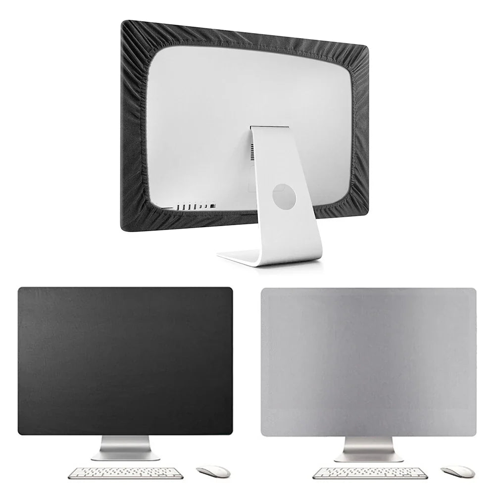 Computer Dust Cover — Flexible Polyester 27-Inch Monitor Protector, Dust-Proof Cover for iMac, MacBook Pro, Air