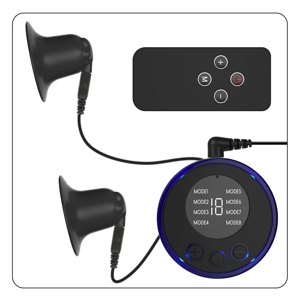 Electric Shock Nipple Clamps – Metal Breast & Clitoris Stimulator Clips for BDSM Bondage Massage (18+)