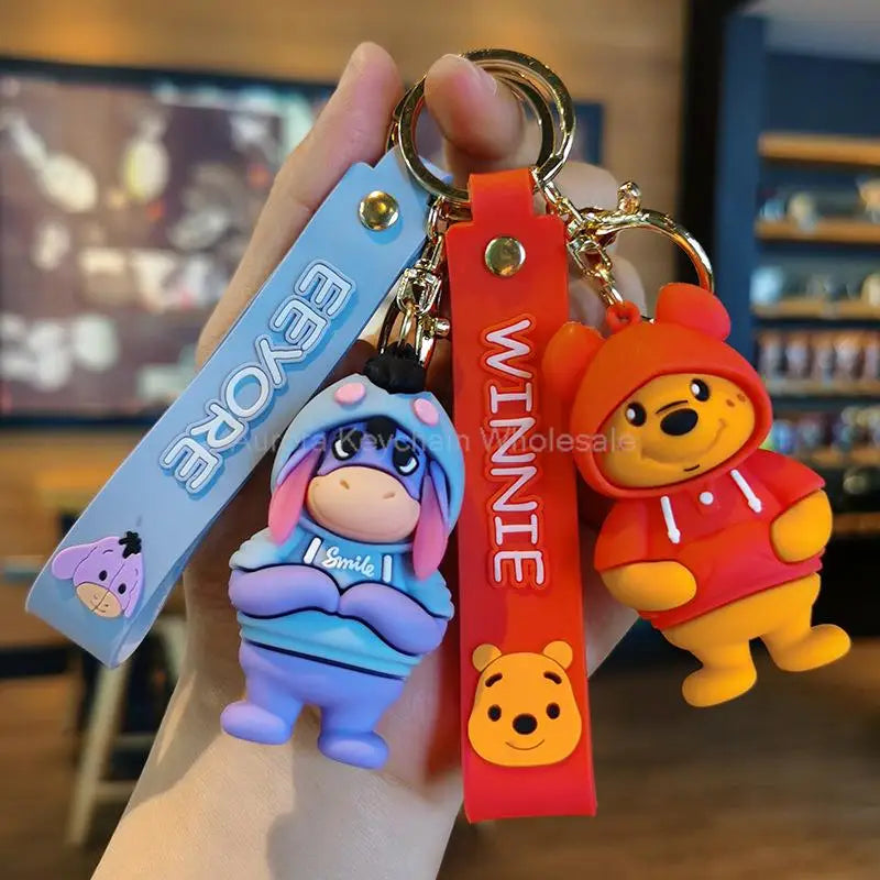 Anime Disney Cartoon Keychain – Gummed Girl, Mermaid & Princess Keyring, Cute Snow White & Alice Toy Gift