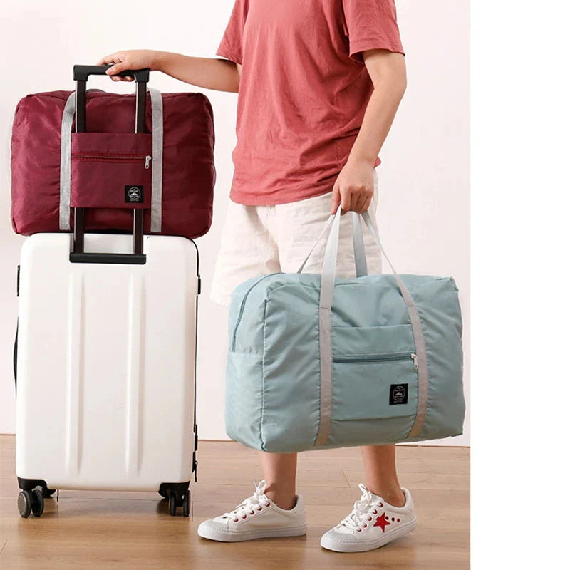 Foldable Travel Duffel Bag – Lightweight Large Capacity Carry-On for Women & Girls, Sports & Weekend Trips