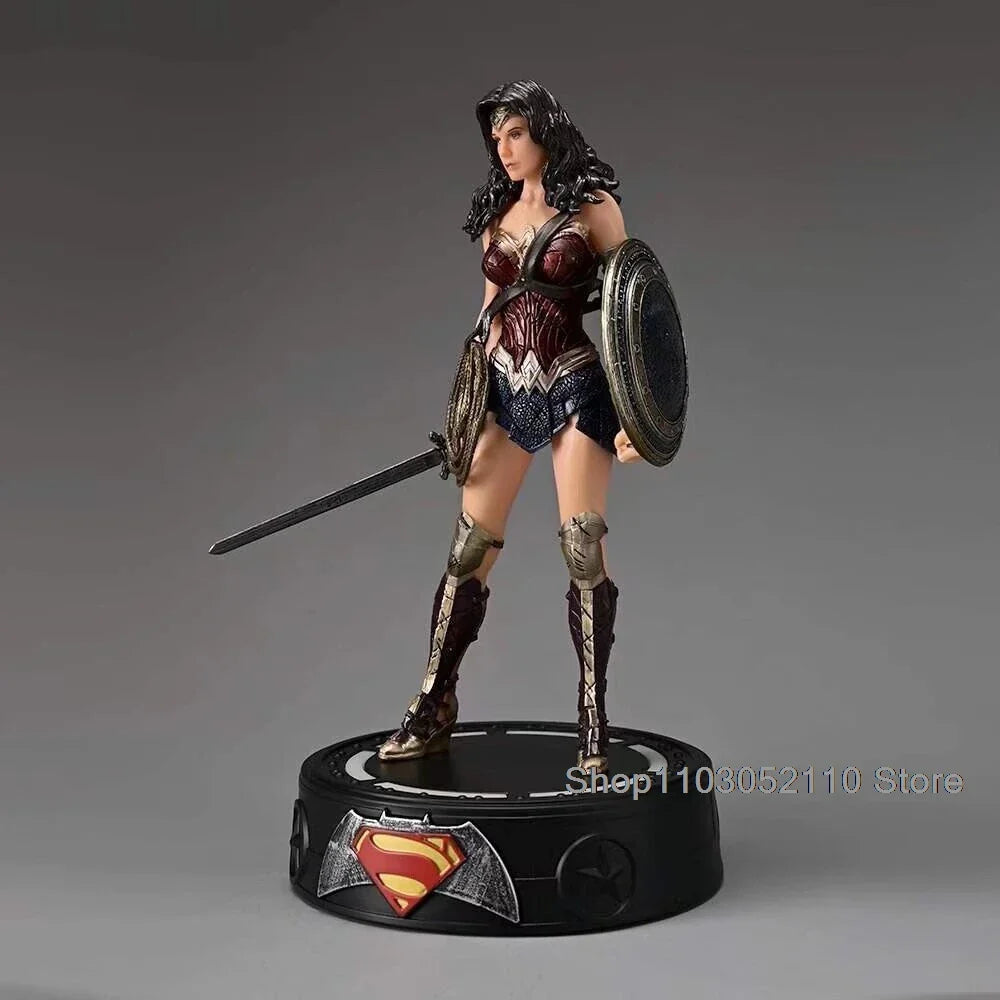 LED Justice League Superheroes Figures – Batman, Wonder Woman, Superman 20cm Collectible Model Toy, Birthday Gift
