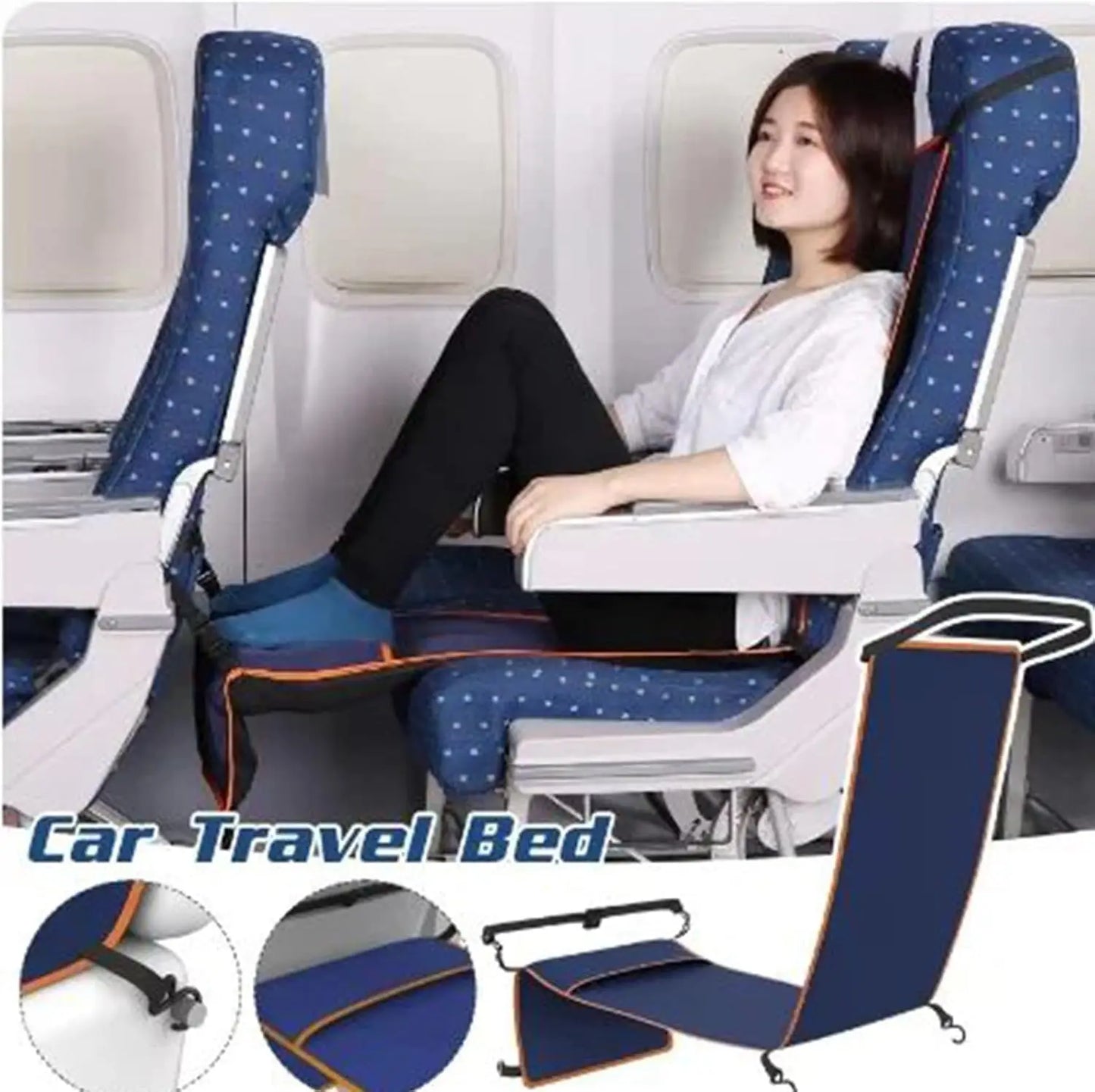 Car Travel Hammock - Portable Footrest & Sleeping Bed for Adults and Children