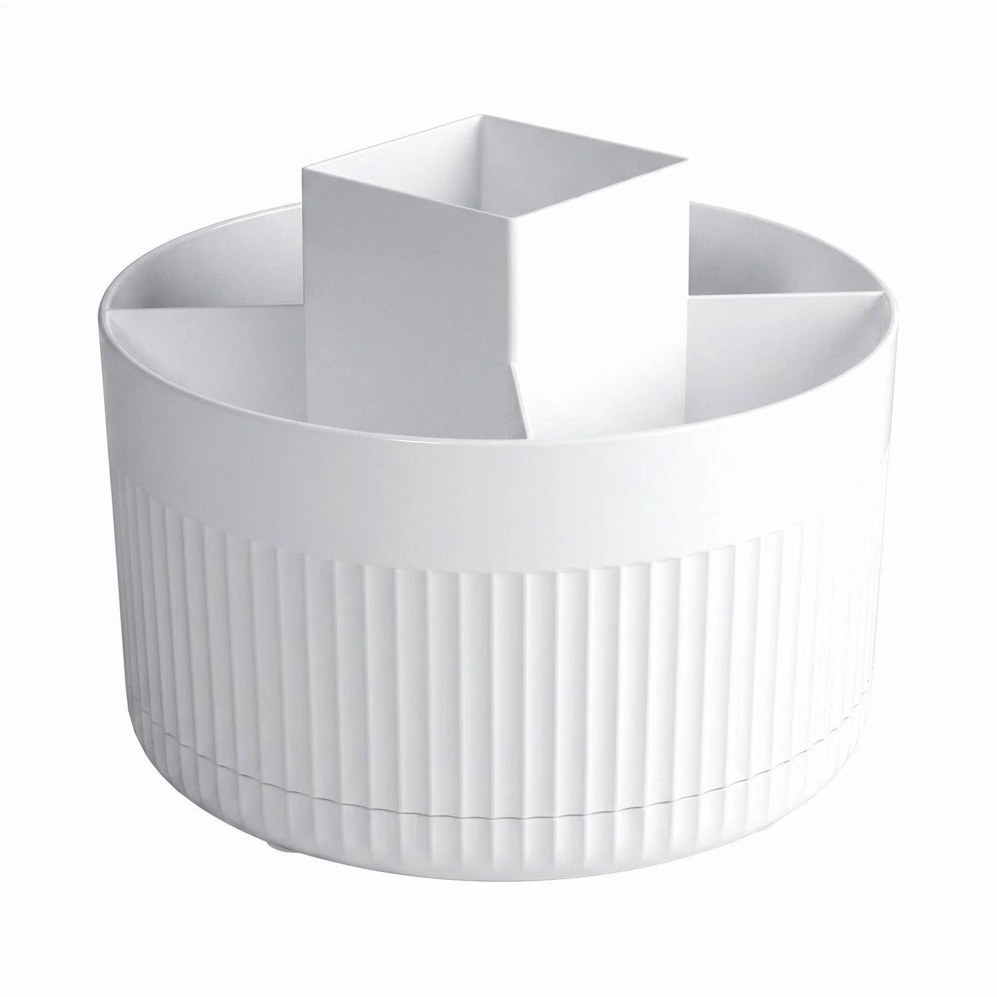 360° Rotating Pen Organizer - 5 Slot Plastic Desk Holder for Office, School & Art Supplies
