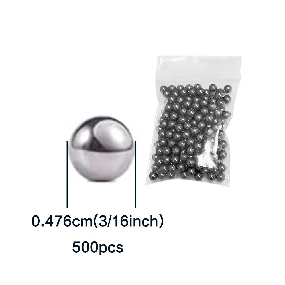 200-1000Pcs Precision Chrome Steel Bearing Balls - Assorted SAE Sizes 1/4" to 3/32" for Bicycle Repair & Mechanical Parts