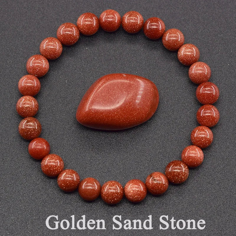 Natural 5A Lapis Lazuli Stone Bracelet - Elastic Healing Bead Jewelry Gift for Men & Women