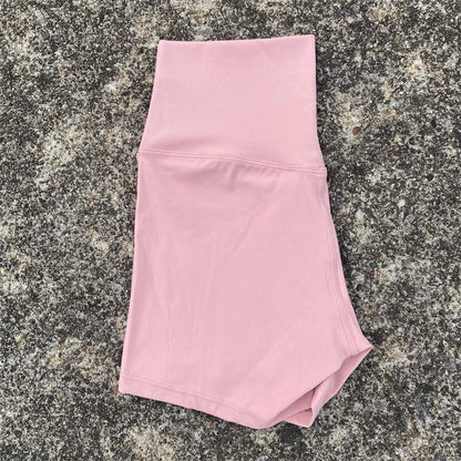 Women’s High Waist Fitness Shorts – Sexy Solid Color Yoga & Cycling Athletic Shorts Squat Proof Workout Training Activewear