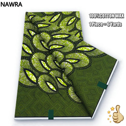 100% Cotton African Wax Print Fabric - High Quality Original Real Wax Ankara Batik Pagne Nigeria Style Sewing Fabric