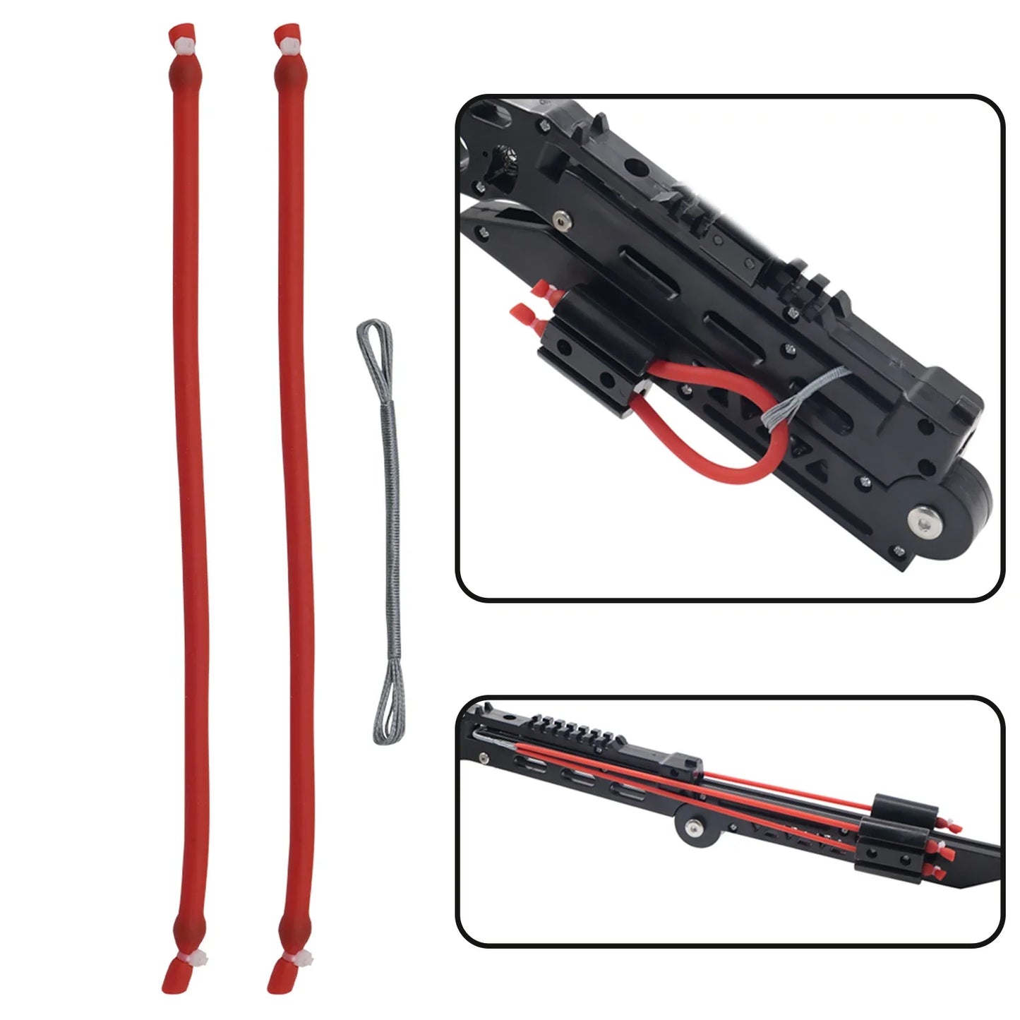 Folding Slingshot Rubber Bands - 3060 Replacement Bands for Professional & DIY Slingshot Accessories