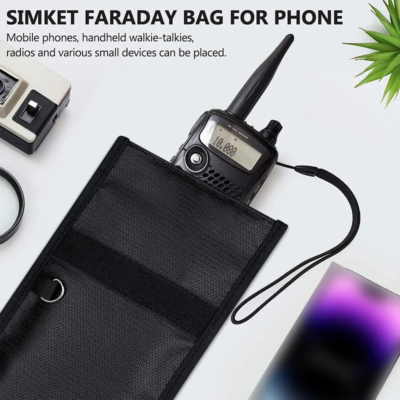 Waterproof Fireproof Car Key Signal Shielding Bag – RFID Blocking Faraday Pouch and Mobile Phone RF Signal Blocker Case