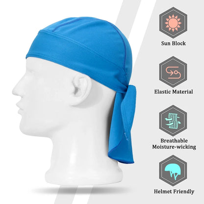 Sweat-Wicking Cycling Headscarf - Breathable Sports Bandana for Running, Hiking & Helmet Use