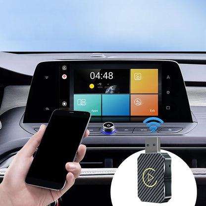2-in-1 Wireless CarPlay & Android Auto Adapter — WiFi & BT5.0 Smart Mini Dongle, Plug & Play Fast Connect