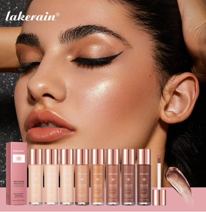 Lakerain Halo Glow Liquid Highlighter – Complexion Booster with Hyaluronic Acid for Radiant Skin