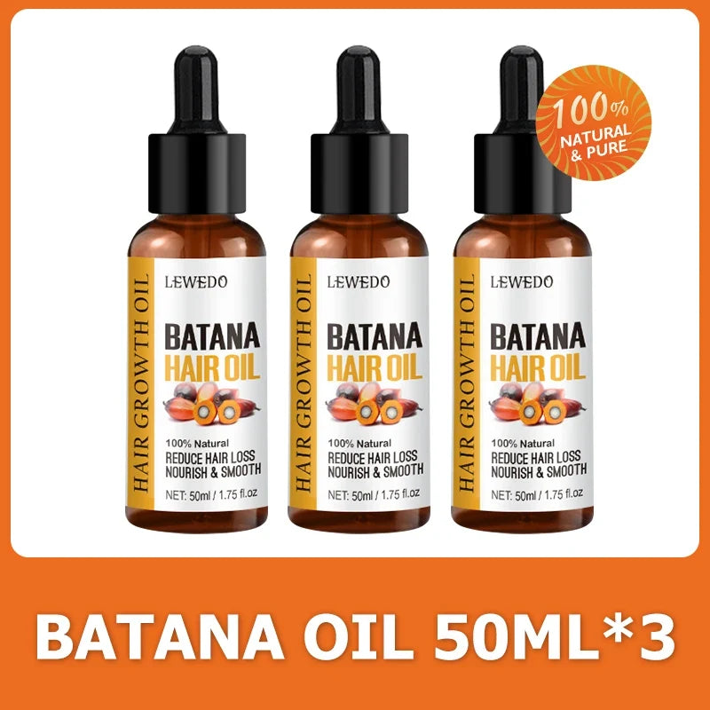 Lewedo Naturals Batana Oil - Pure Hair Care Treatment for Men & Women Nourishing Shiny Hair & Scalp Support
