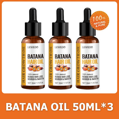Pure Batana Hair Oil - Natural Hair Growth Treatment for Men & Women with Nourishing Shine Care