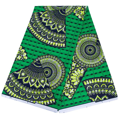 African Real Wax Ankara Fabric - Nigerian Print 100% Polyester Fabric for Women