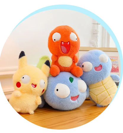 23cm Cute Pokemon Plush Toys — Pikachu, Charizard & Squirtle Soft Sleeping Pillow Dolls, Christmas Gift