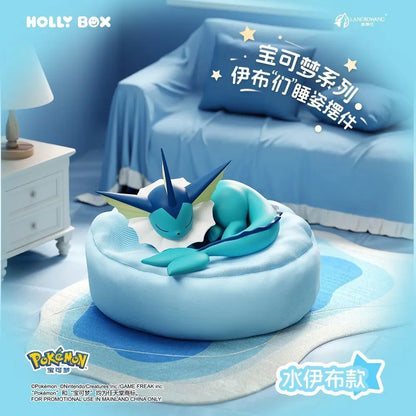 Genuine Pokémon Eevee Sleeping Pose Blind Box – Fantasy Beast Mystery Anime Figure, Cute Lucky Doll Toy & Collectible Gift Decoration