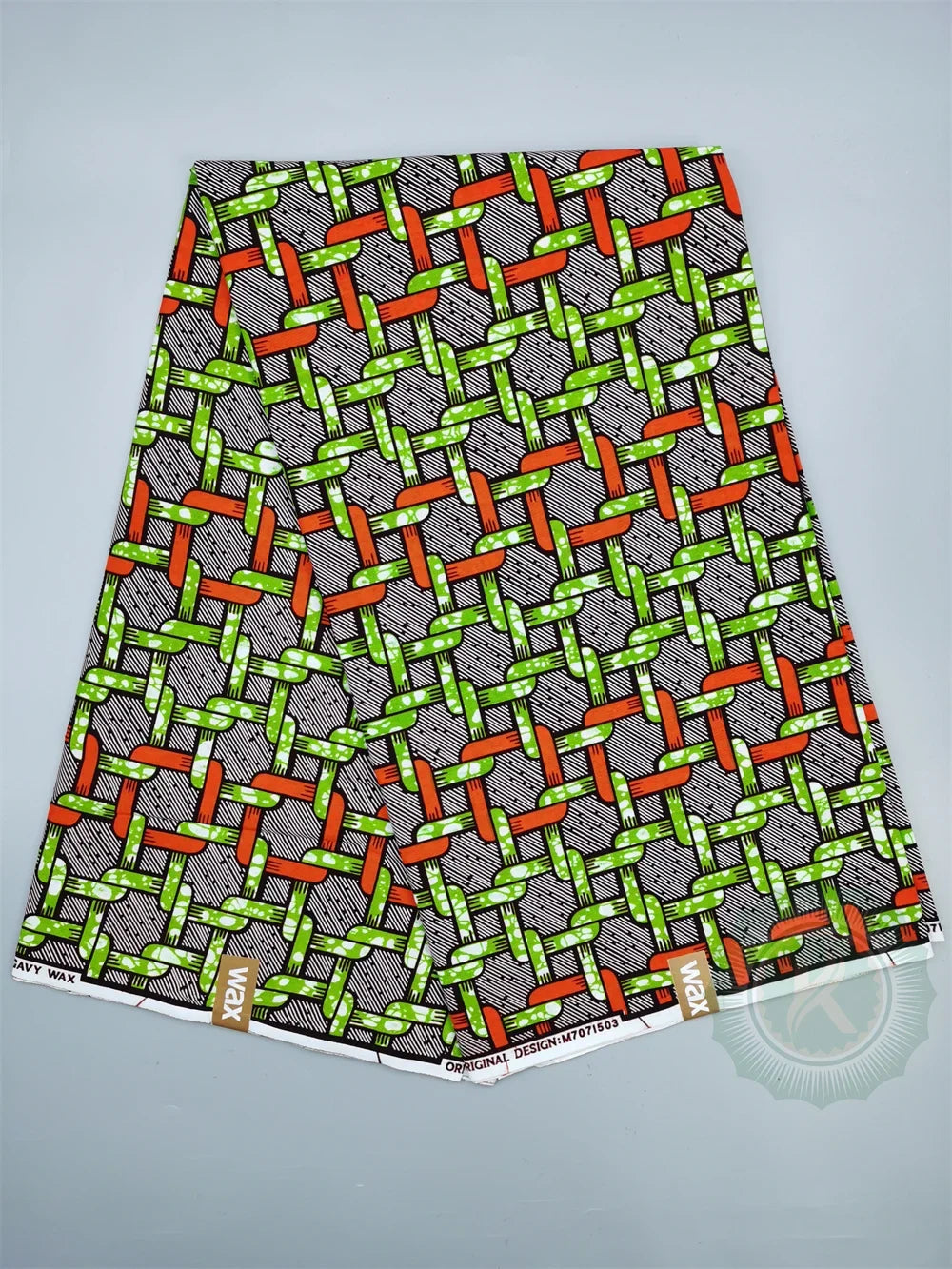 Guaranteed Original African Wax Fabric - 100% Cotton Real Ankara Print 6 Yards for Wedding Dresses & Sewing