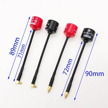 5.8G 4 RHCP Lollipop FPV Antenna – High Gain 2.8dBi SMA/RP-SMA/MMCX/UFL for Racing Drones
