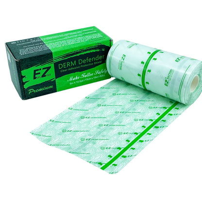EZ Premium Derm Defender – Waterproof Clear Adhesive Tattoo Aftercare Protective Film