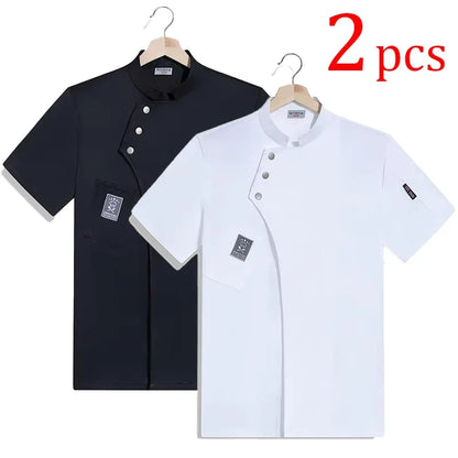 Catering Chef Work Shirt - Restaurant Kitchen Uniform T-Shirt for Cooks, Bakers & Hospitality Staff