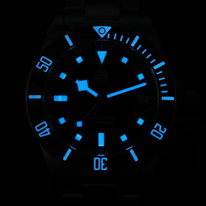 San Martin SN0121T Titanium Diving Watch – NH35 Automatic Movement, Grade 2 Titanium, 120-Click Bezel, 300M Waterproof Wristwatch