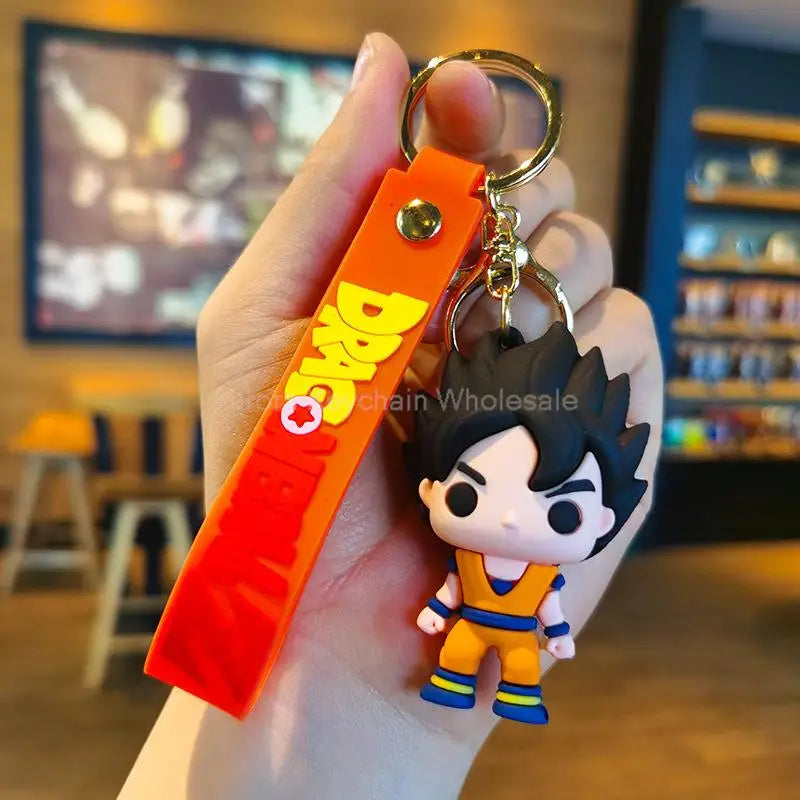 Dragon Ball Z Keychain – Super Saiyan Goku, Bulma, Broly, Piccolo & Majin Buu Car Pendant Toy Gift for Kids