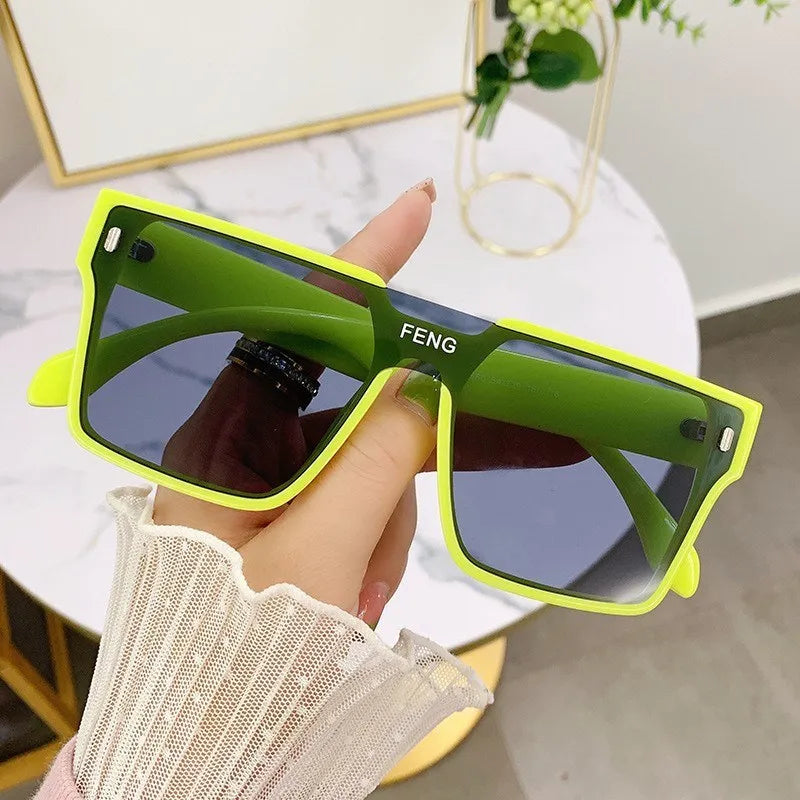 Luxury Vintage Square Sunglasses – Fashion Designer UV400 Sunshade Eyewear for Women & Men