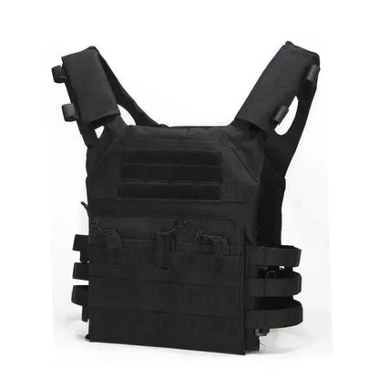 Nylon Tactical Vest – Body Armor for Hunting and Airsoft – MOLLE Camo Military Army Vest for Combat, CS Games, and Jungle Equipment