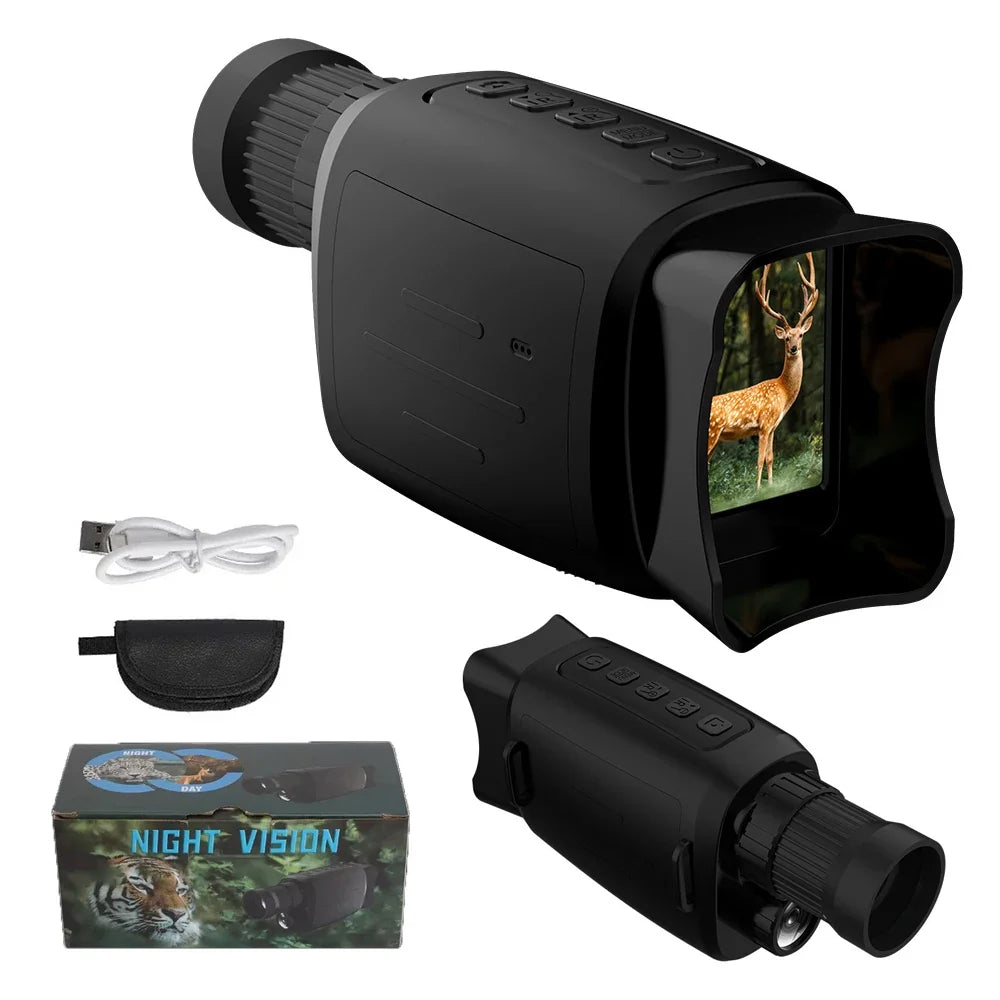 16X Night Vision Monocular - 1080P HD Infrared Digital Zoom Telescope for Outdoor Viewing