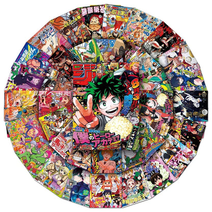 Anime Sticker Pack - One Piece Jujutsu Kaisen Dragon Ball Cartoon Decals for Kids DIY Car Wall Laptop Decoration