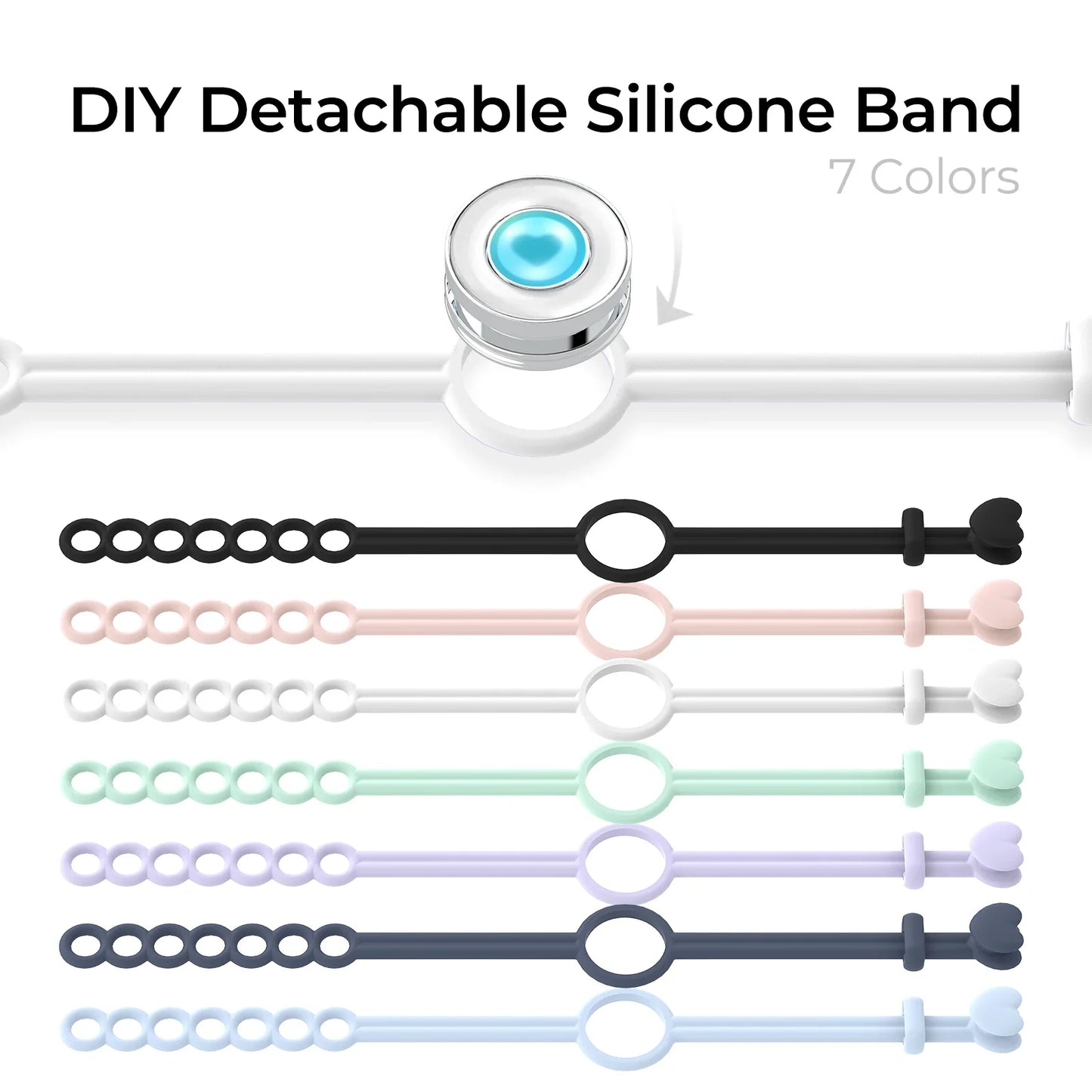 TOTWOO Candy Collection Long Distance Touch Bracelets – Colorful Vibration & Light-Up Bands, Gifts for Girlfriend, Pairing Jewelry