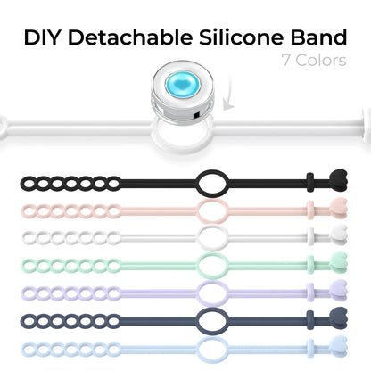 TOTWOO Candy Collection Long Distance Touch Bracelets – Colorful Vibration & Light-Up Bands, Gifts for Girlfriend, Pairing Jewelry