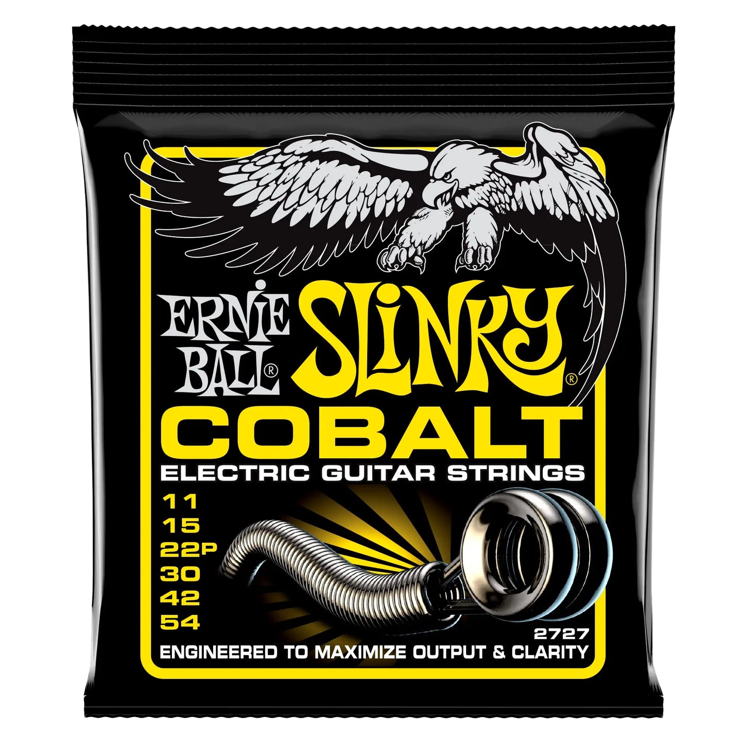 ERNIE BALL 2721 2723 2727 Cobalt Electric Guitar Strings - Rock Musicians' First Choice 6-String Digital String