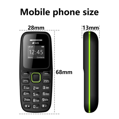 SERVO BM310 Mini Mobile Phone – Dual SIM, Call Recording, Magic Voice, Blacklist, MP3 Player, 2G Tiny Button Cellphone