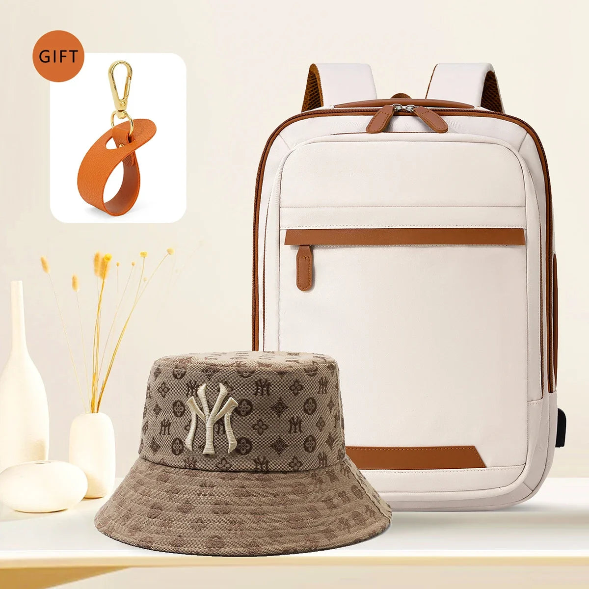 USB Rechargeable Laptop Backpack - Waterproof Large Capacity Unisex School & Travel Bag