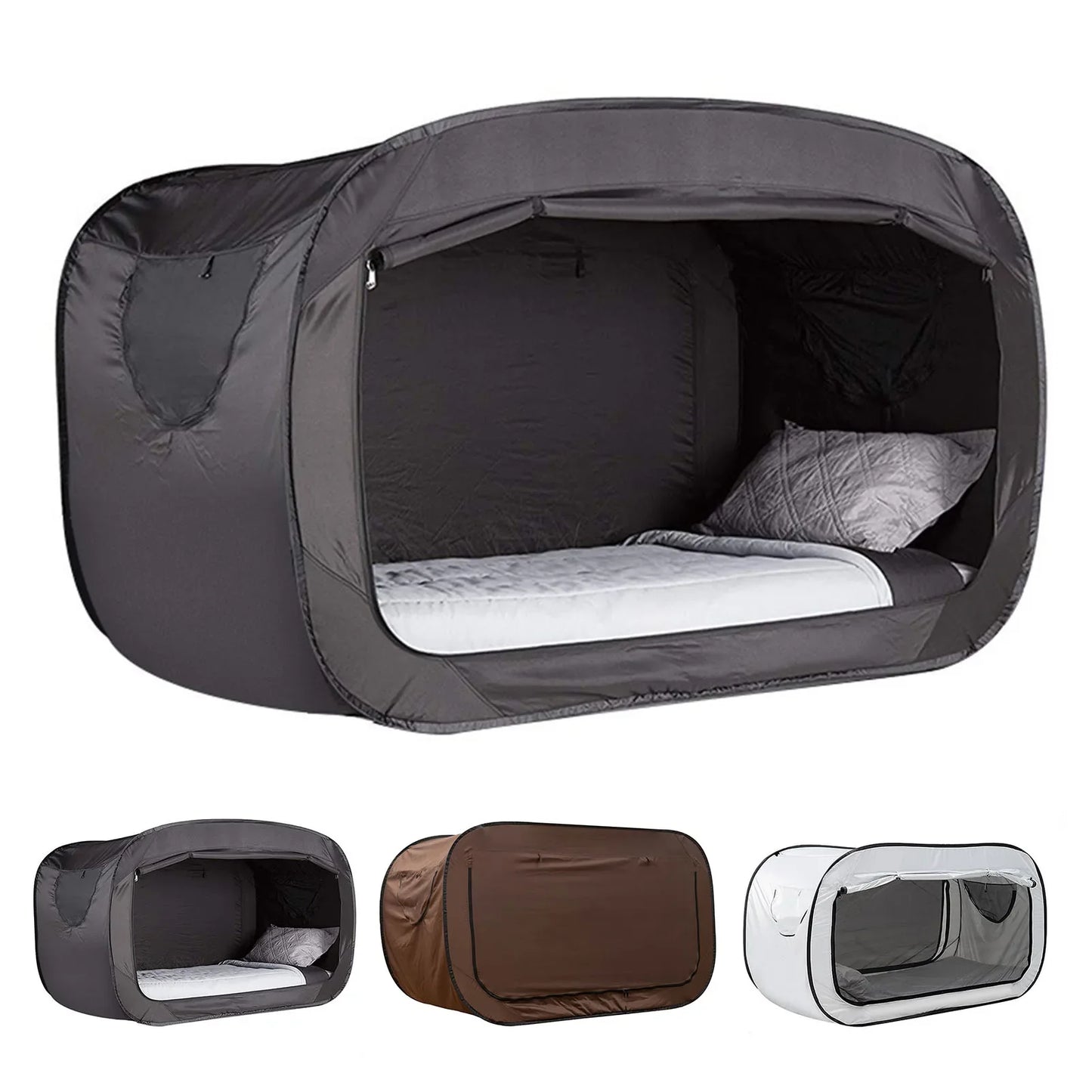 Folding Privacy Bed Tent – Fully Enclosed Outdoor Camping Bed Tent for Kids & Adults with Shading