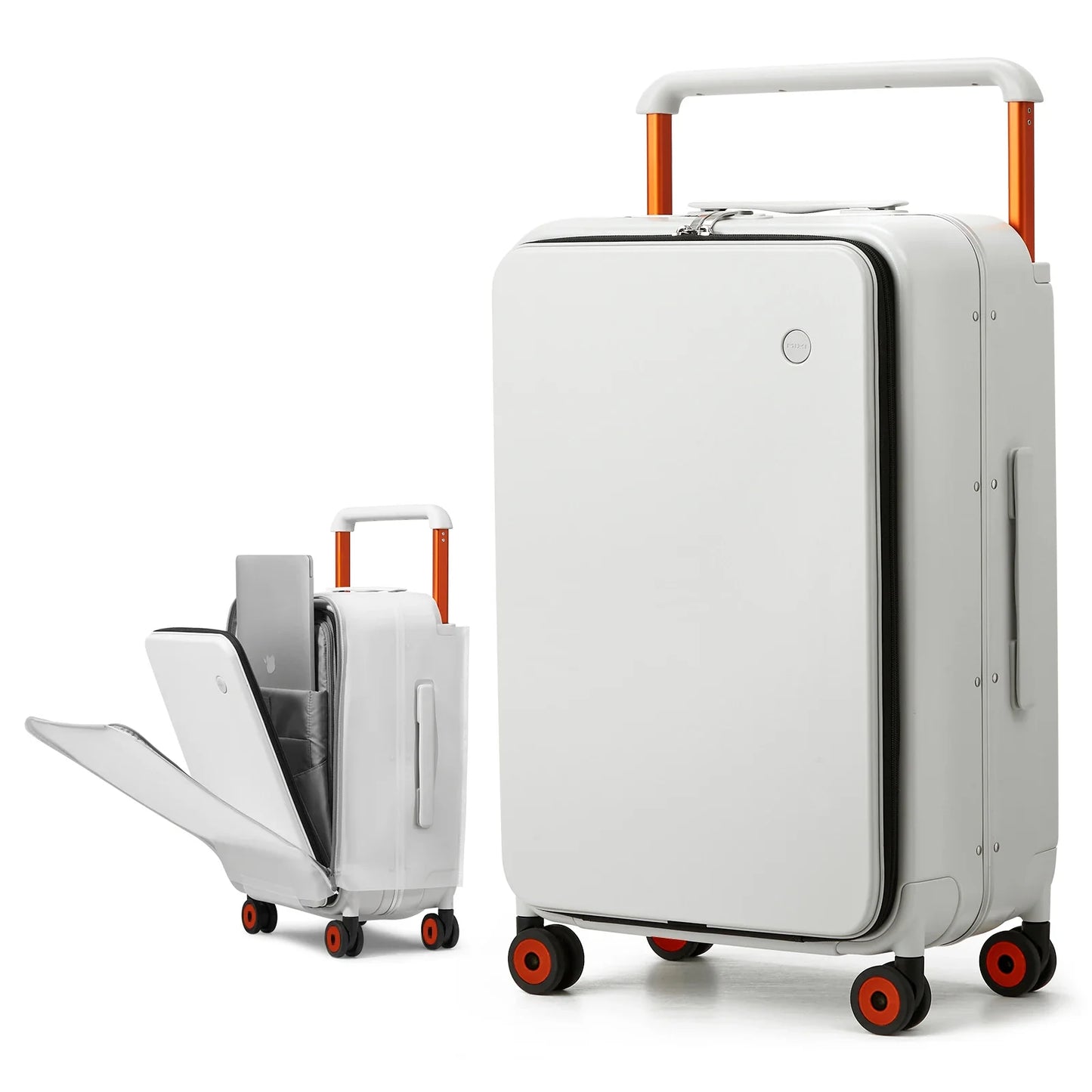 Mixi 20" Wide Handle Carry-On Suitcase – Men & Women Travel Trolley Luggage with PC Aluminum Frame M9275