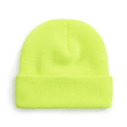 Winter Knit Beanie Hat - Warm Stretch Skull Cap for Boys Girls Adults in Black White Blue Pink & More Colors