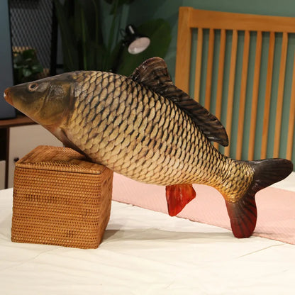 Simulation Fish Plush Toy - Soft Stuffed Animal Pillow Cushion for Kids Girls Christmas Gift and Home Decor