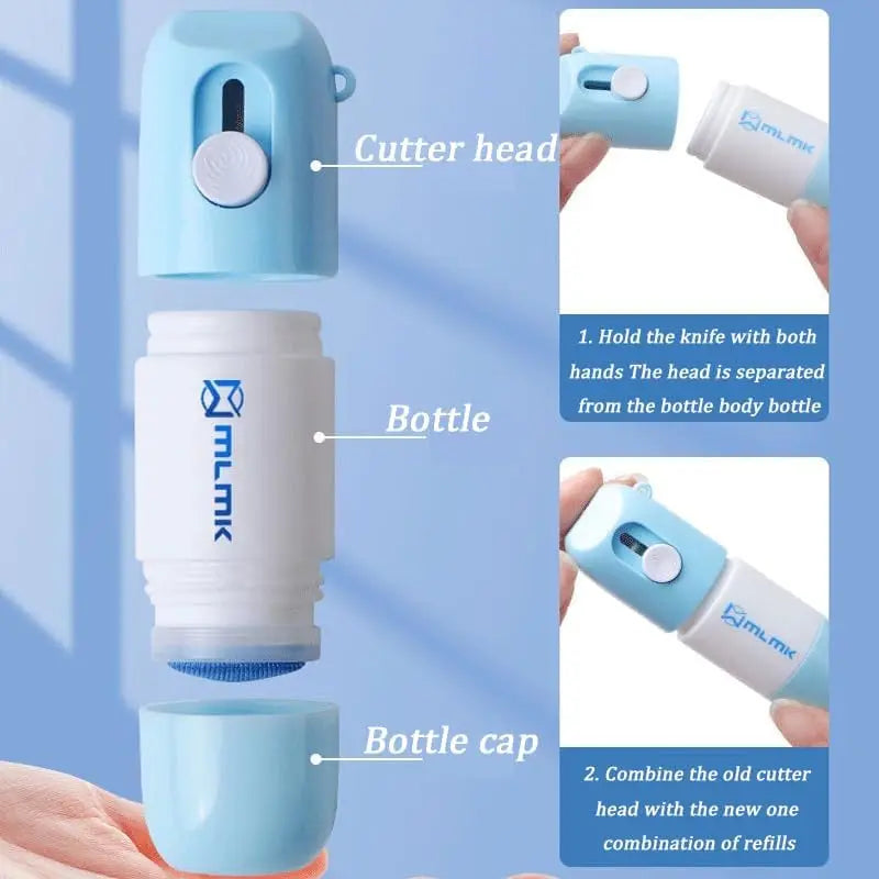 Protect Your Data: Thermal Paper Correction Fluid with Unboxing Knife - Portable and Durable Tool for Data Identity Protection and Fluid Erasing