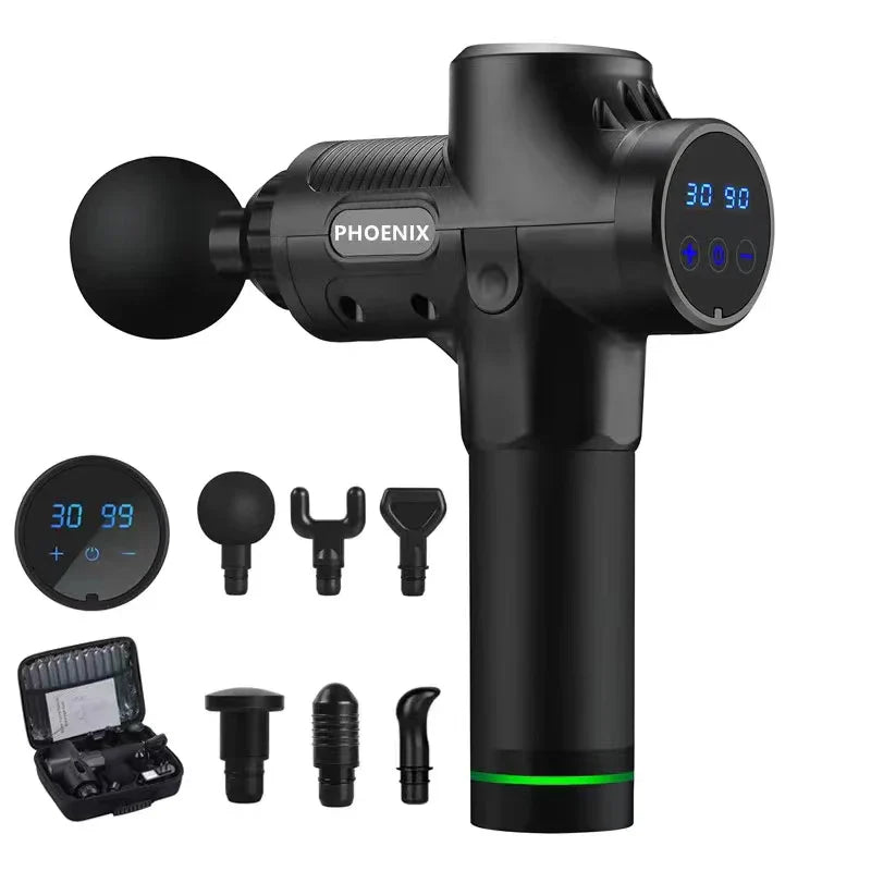 Phoenix A2 Deep Tissue Massage Gun — Muscle Relaxation & Pain Relief Therapy for Back, Legs & Feet