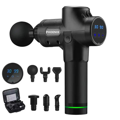 Phoenix A2 Deep Tissue Massage Gun — Muscle Relaxation & Pain Relief Therapy for Back, Legs & Feet