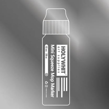 Mini Graffiti Paint Marker Pen - 12mm Waterproof Fluorescent Ink Signature Pen with Round Tip for Art, DIY & Creative Projects