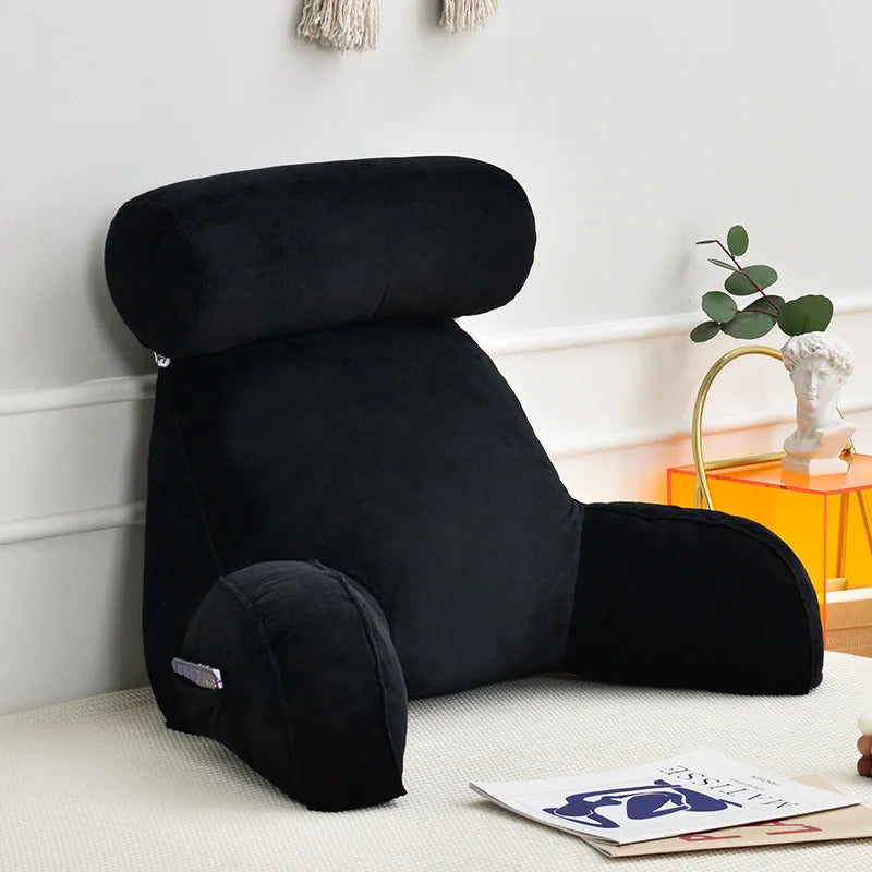 All Season Reading Pillow – Backrest Lumbar Support Cushion for Sofa, Bed & Office Chair | Comfortable Pain Relief Back Support Cushion