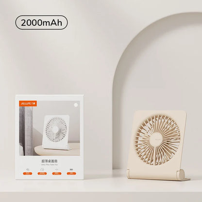 JISULIFE Mini Portable Fan - USB Rechargeable Quiet Foldable Desktop & Hanging Cooling Fan