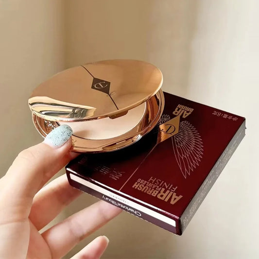 Charlotte Tilbury Makeup Set - Lip Balm Facial Setting Powder Liquid Foundation & Moisturizing Setting Spray Cosmetics