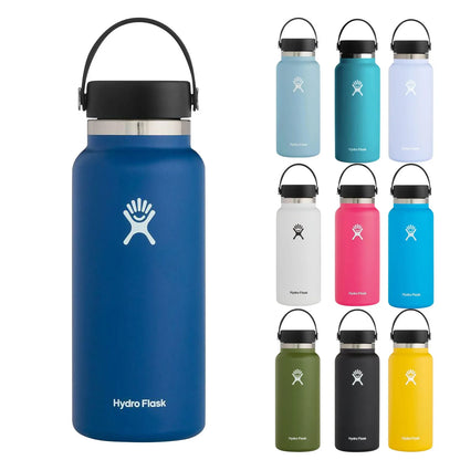 32oz Stainless Steel Insulated Water Cup – Leak-Proof Office Mug with Handle & Soft Cover